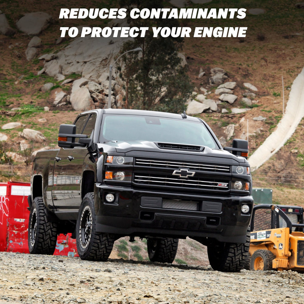K&N PF-4000 engine close-up highlights rugged construction for diesel systems