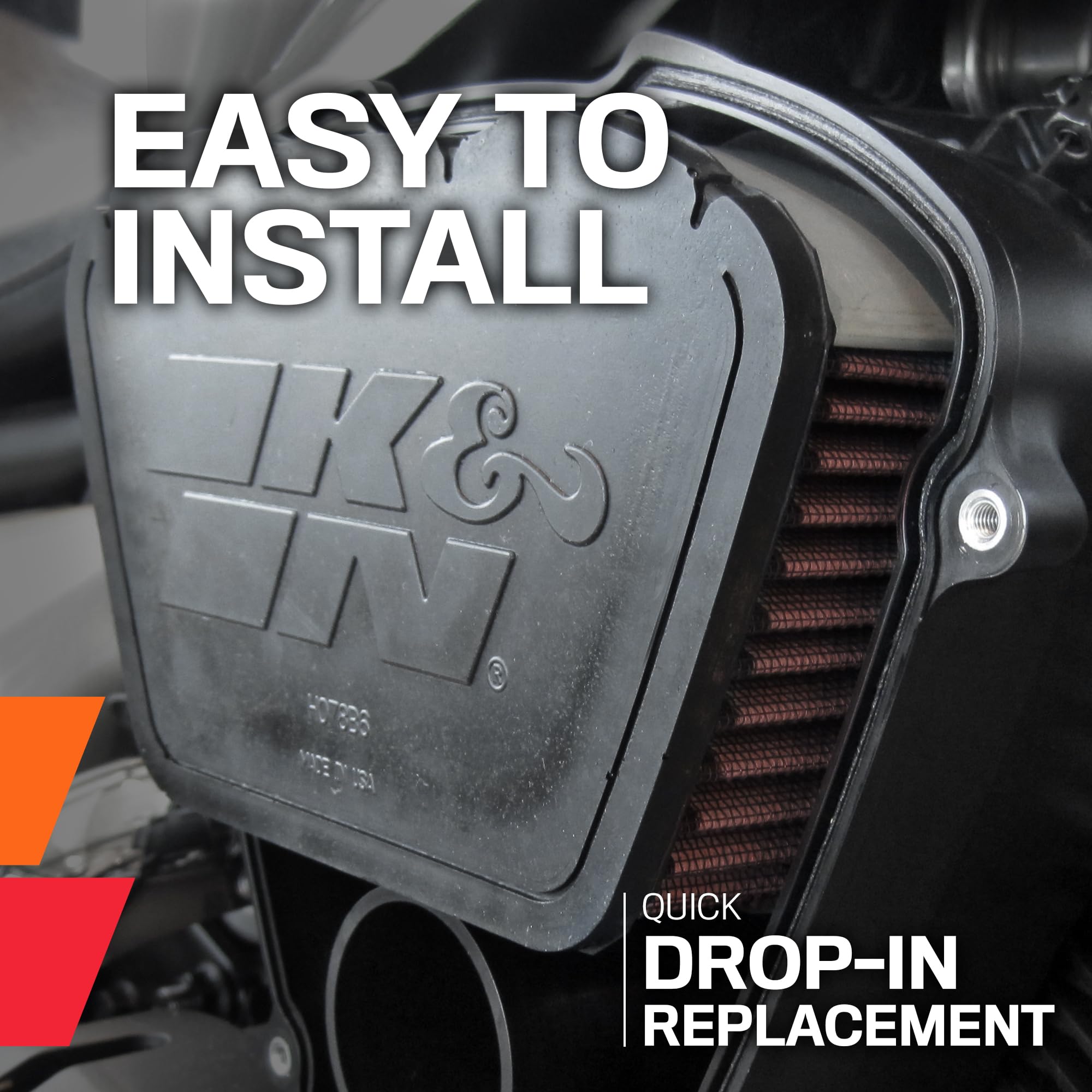 Eco-friendly, washable K&N filter reducing waste