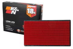 K&N engine air filter long-life 18000 miles enhances protection