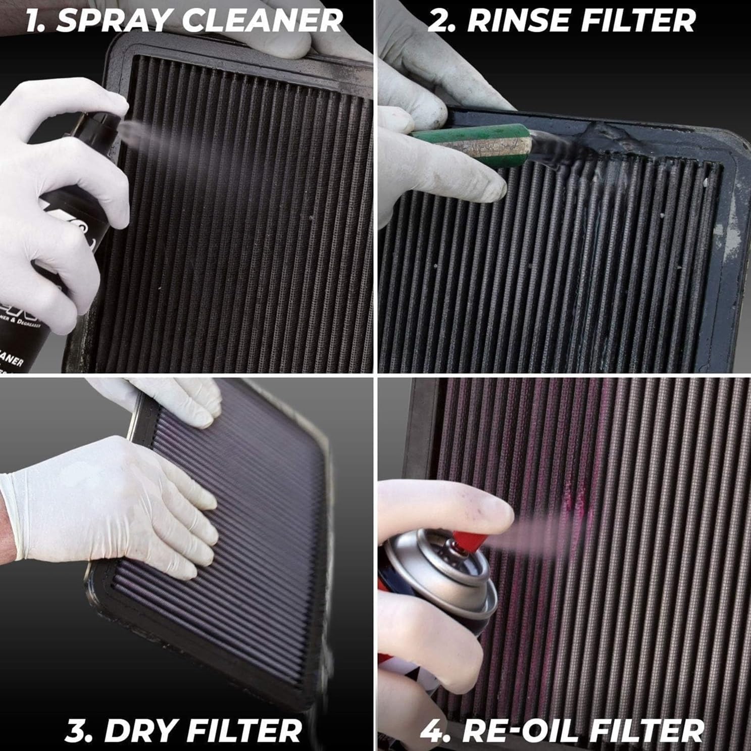 Water rinse step safely removes dissolved grime after degreasing