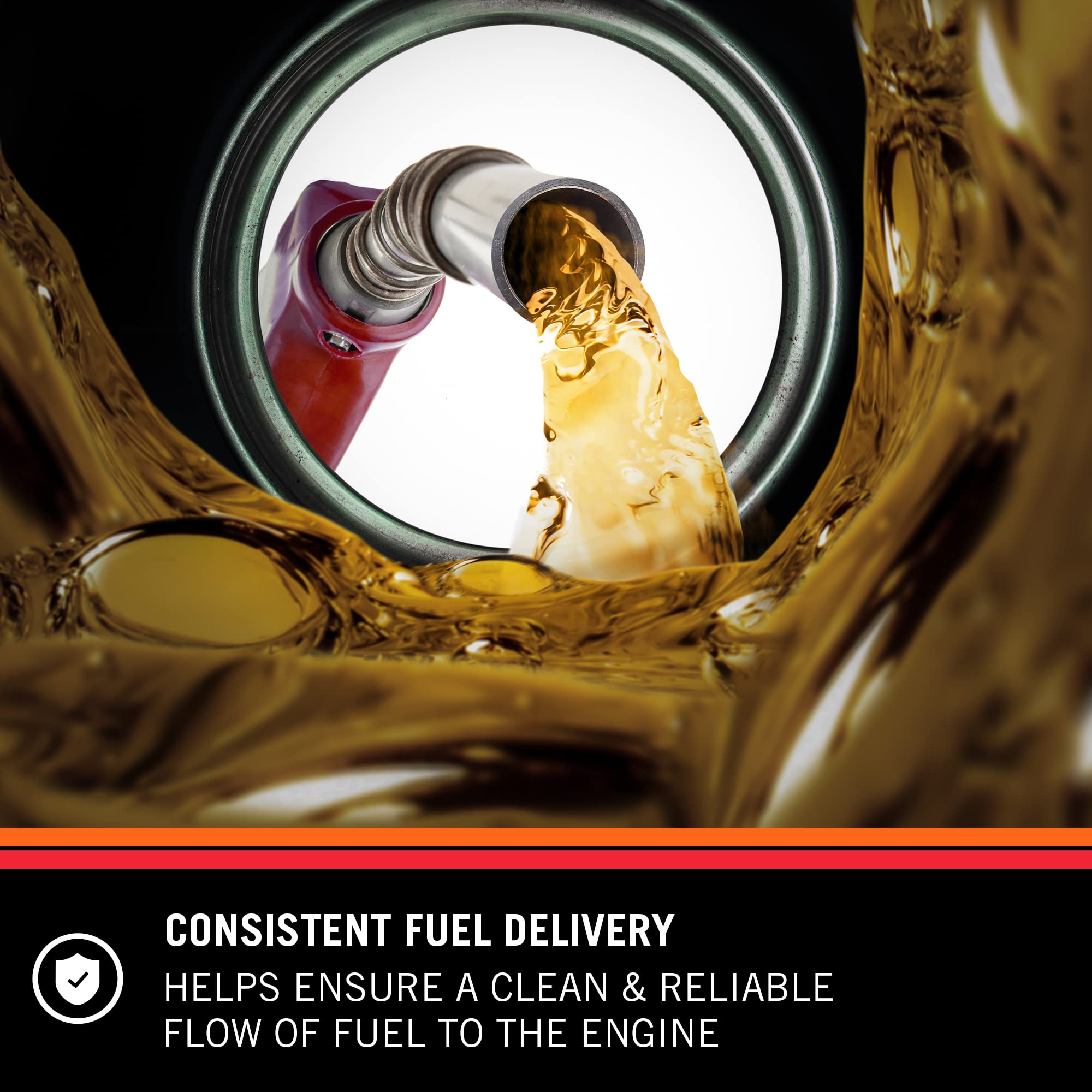 K&N PF-2200 fuel filter side view highlighting durable canister construction.