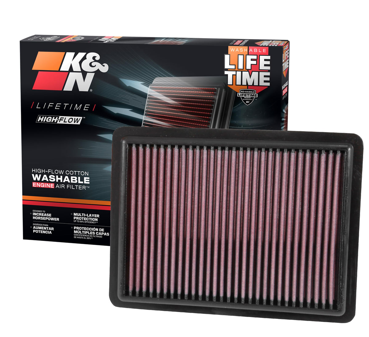 K&N high-flow air filter for Acura RDX—perfect fit and potential horsepower boost.