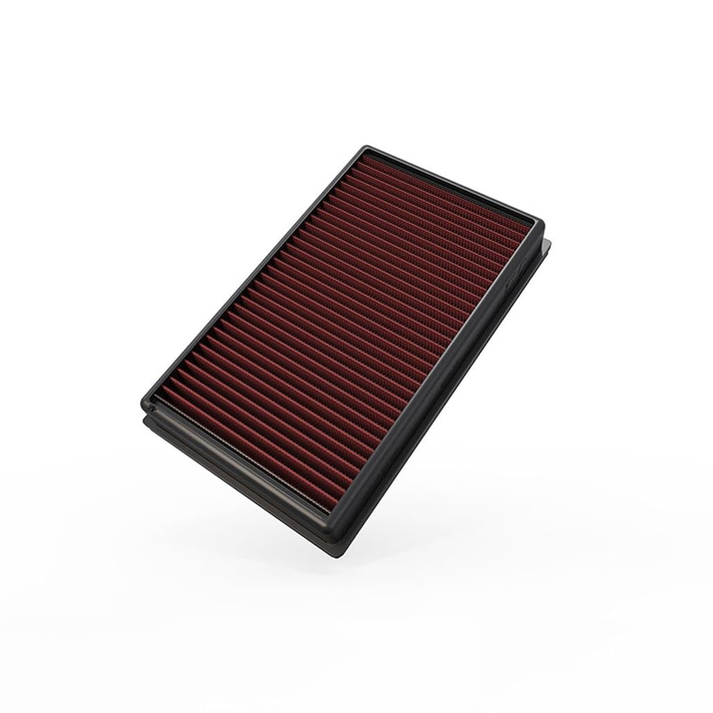 K&N High-Flow filter close-up reveals four-layer media