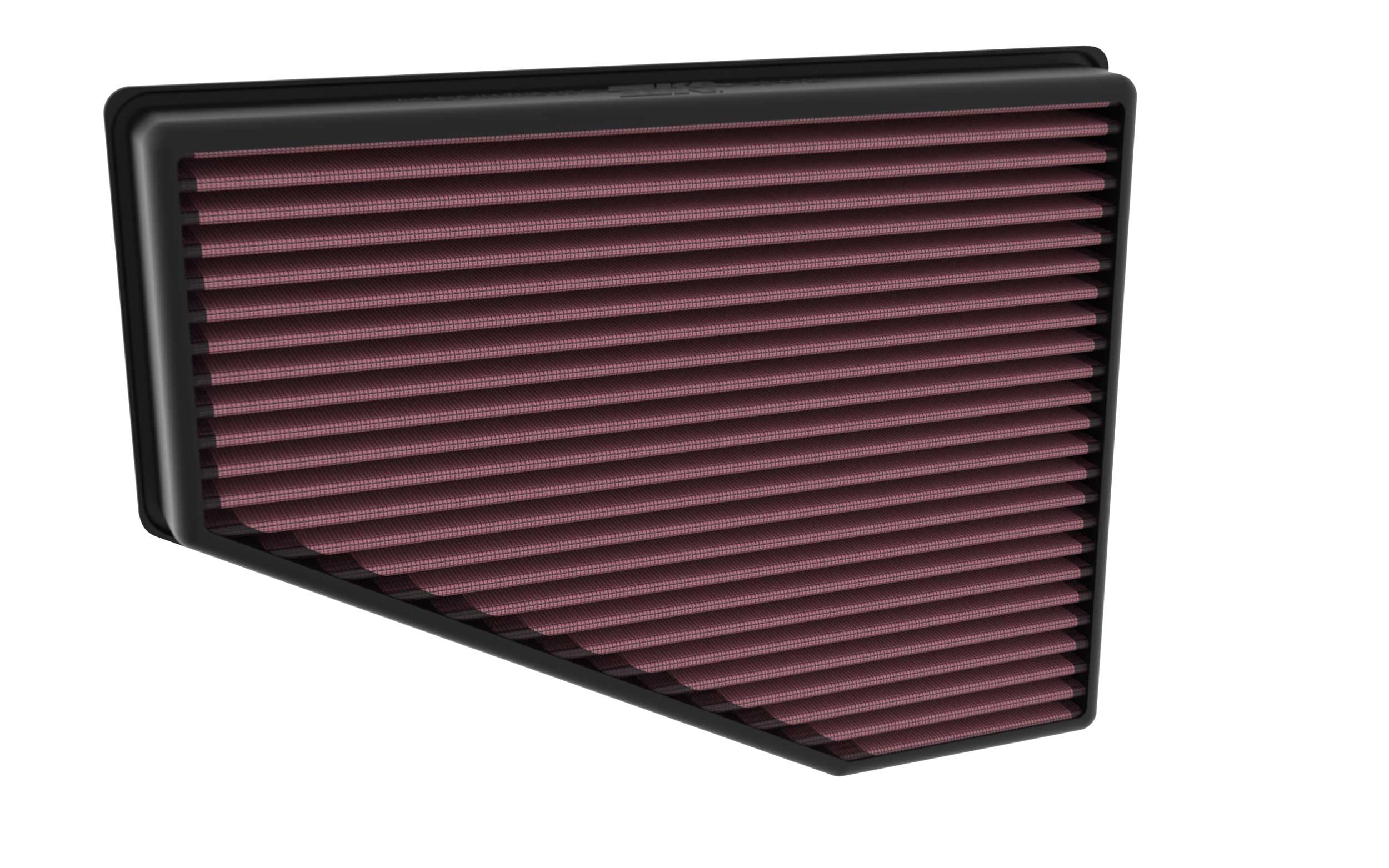 K&N filter installed in Jeep Grand Cherokee air box, washable and reusable