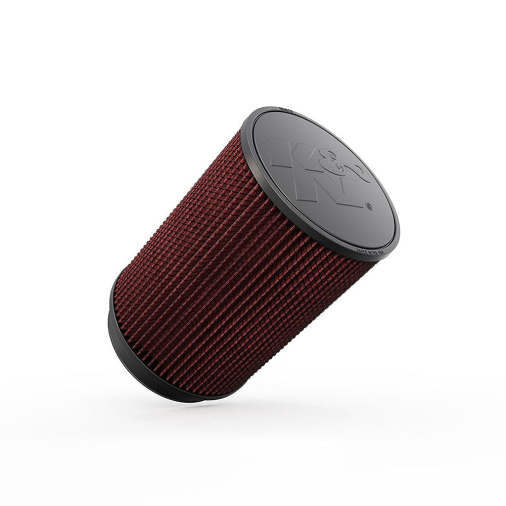 K&N high-flow universal clamp-on air filter round RU-3020 close-up with durable seal