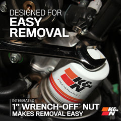 K&N HP-2002 oil filter with a durable canister for longevity.