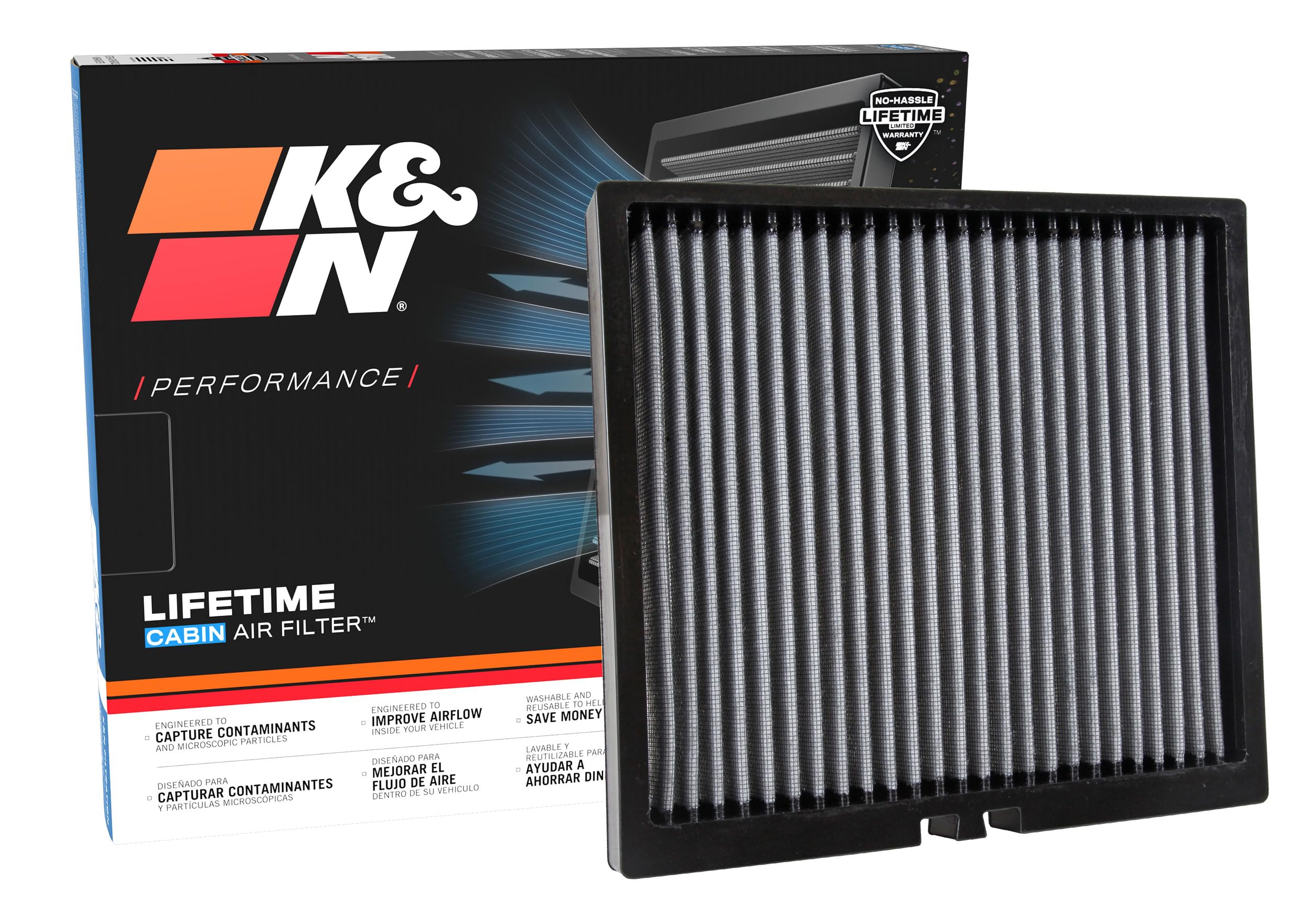 K&N Lifetime cabin air filter installation in Audi A3 improves airflow and HVAC efficiency.