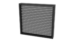 K&N lifetime cabin air filter close-up showing filtration media.