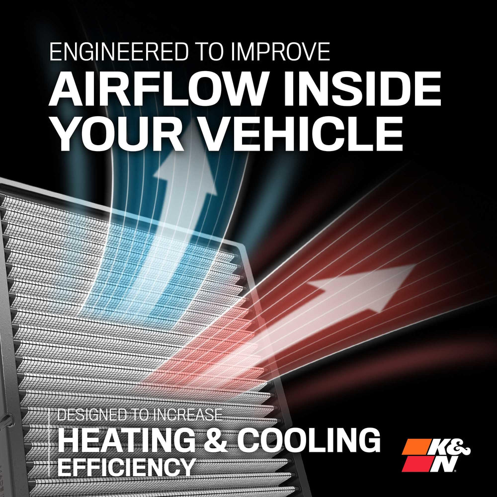 K&N cabin air filter eco-friendly choice reduces landfill waste.