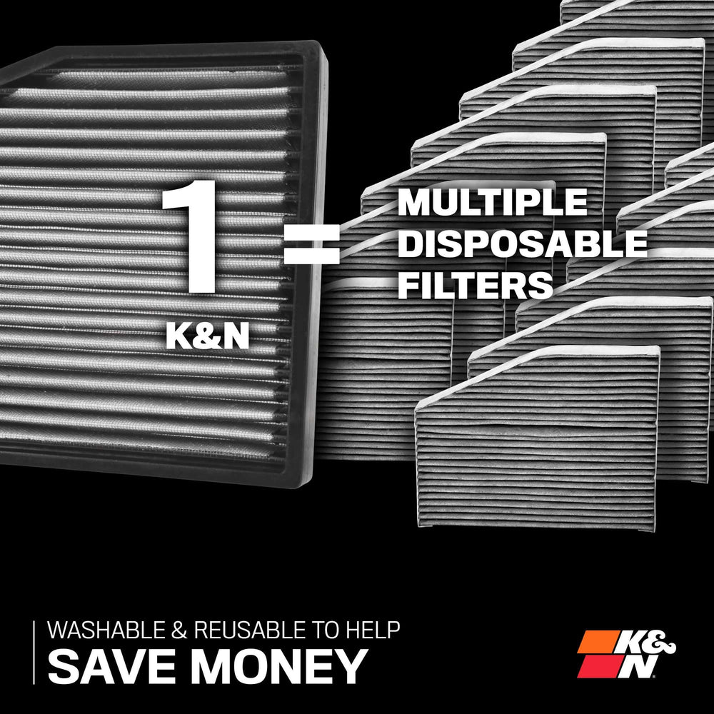 K&N long-lasting performance for the vehicle's HVAC system.