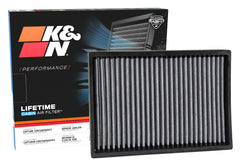 K&N VF2027 packaging displaying durable cabin air filter ready for installation