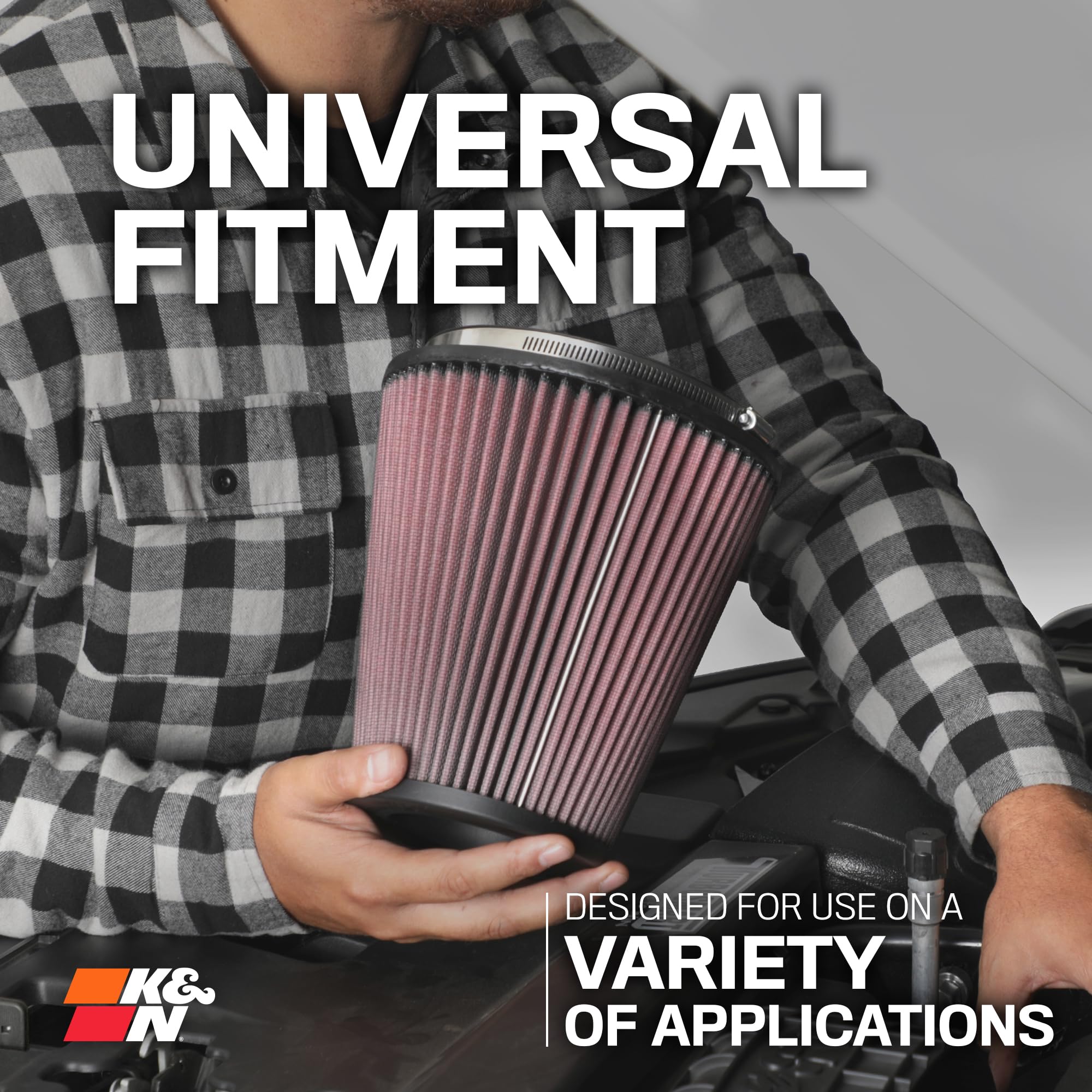 K&N USA-made quality air filter for reliable performance