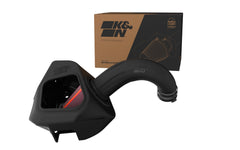 K&N NextGen cold air intake for RAM 1500 front view reveals enhanced airflow path