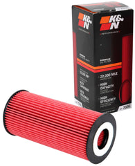 K&N premium oil filter showing hex nut for easy removal