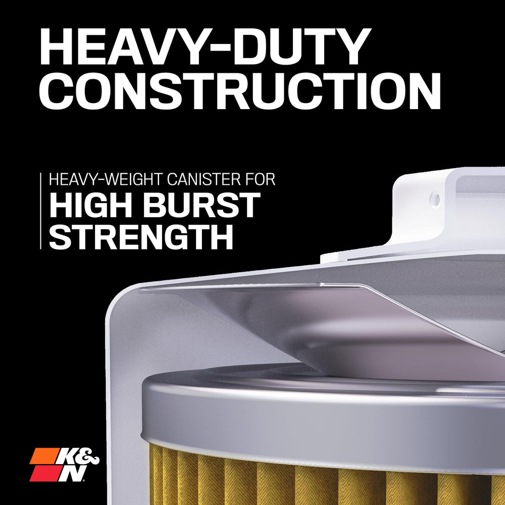 Pleated synthetic-blend media traps contaminants effectively.