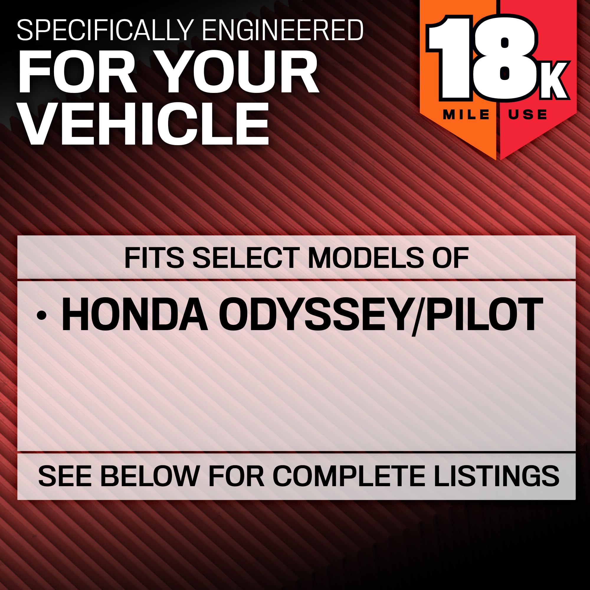 K&N compatibility with Honda Odyssey and Pilot, 2005–2015