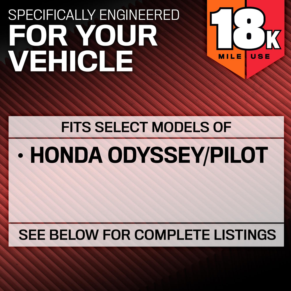 K&N compatibility with Honda Odyssey and Pilot, 2005–2015