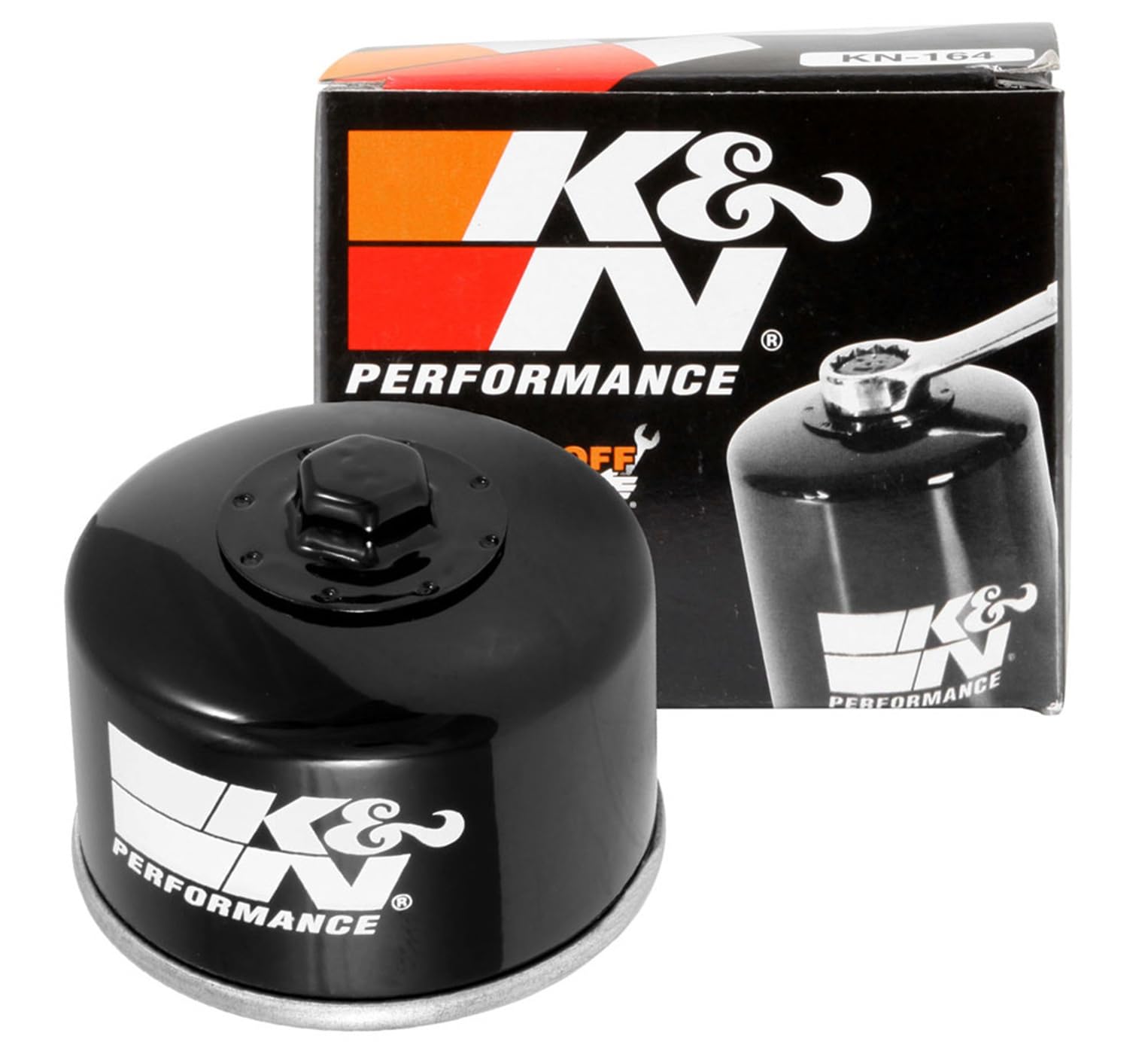 K&N KN-164 high-flow filter canister for smooth oil delivery