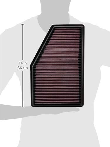 K&N High-Flow air filter for Buick Regal TourX reveals durable construction for long life.