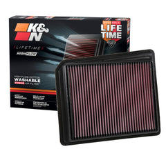 K&N High-Flow Titan air filter improves airflow for Nissan Titan and throttle response.