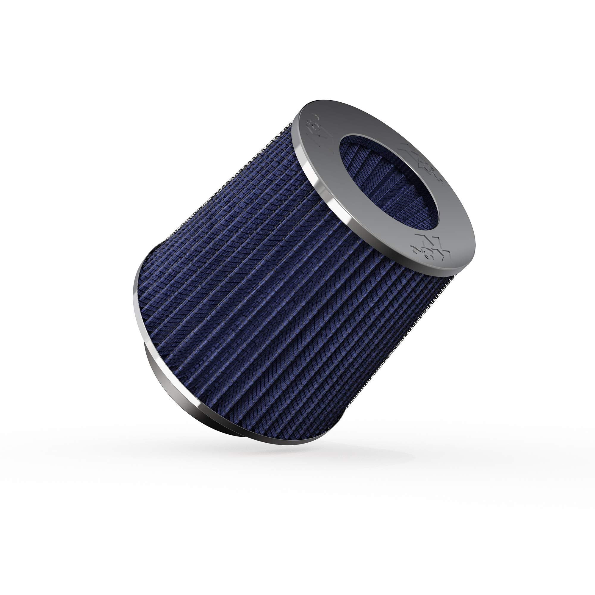K&N high-flow universal clamp-on air filter with a 4-inch flange ready for installation.