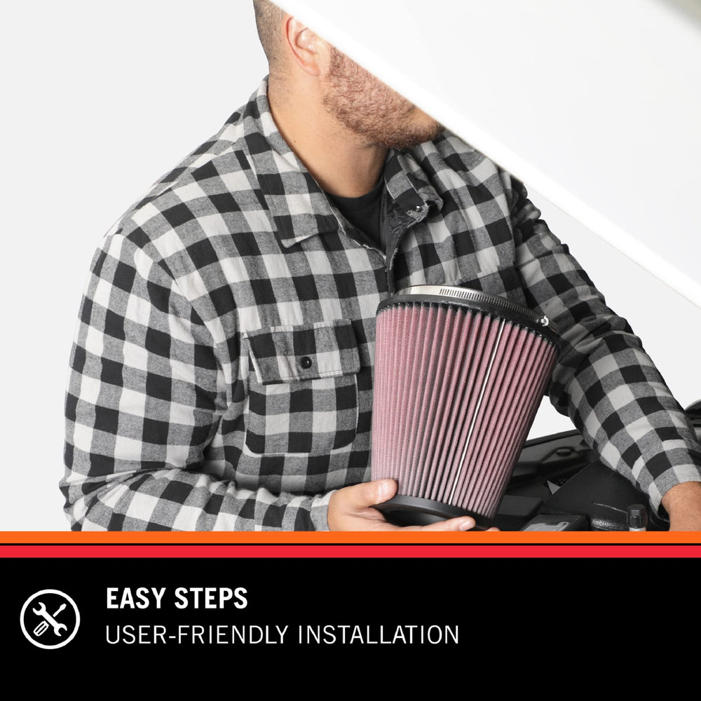K&N vent air filter breather media closeup; premium filtration material and dust resistance.