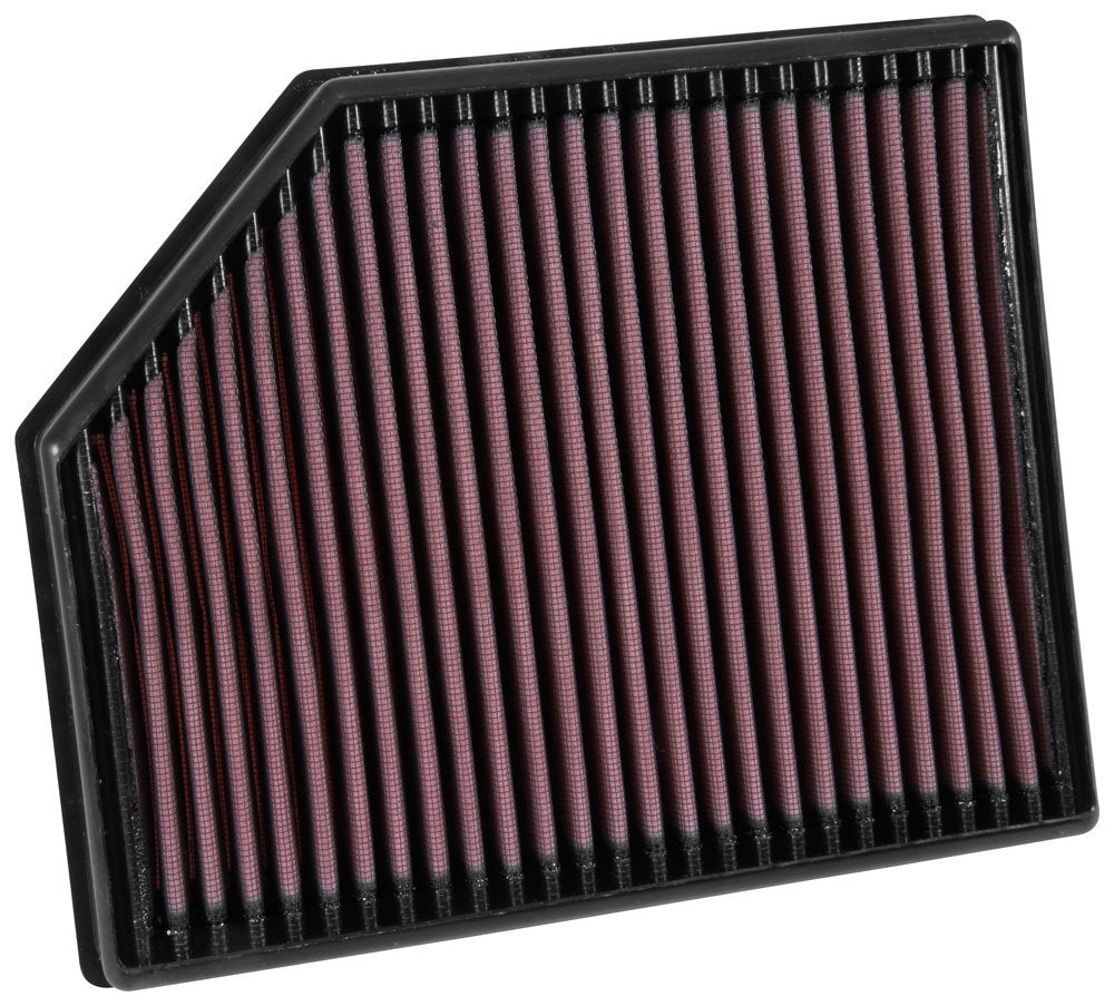 K&N washable reusable air filter image conveying long-term savings and low waste