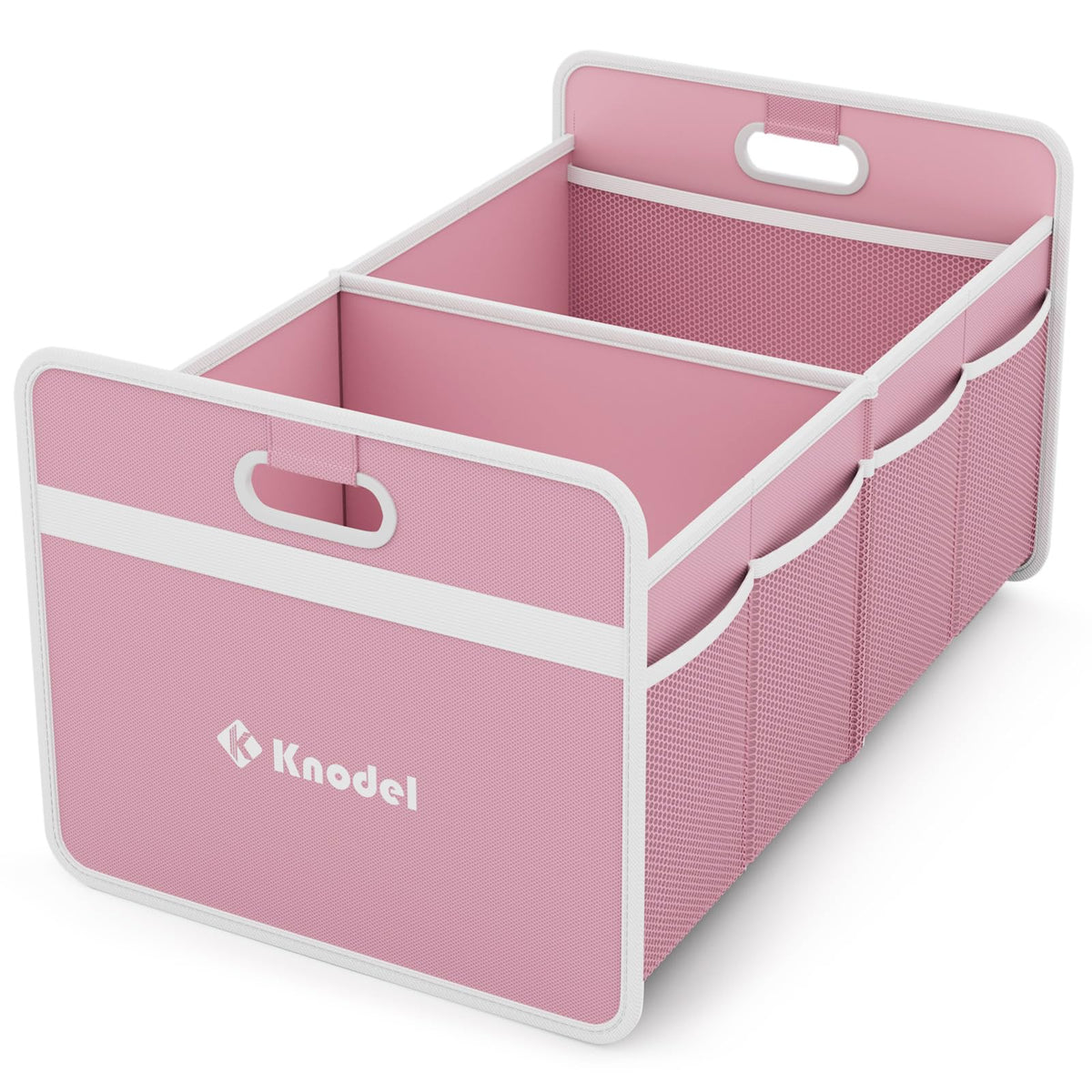 K KNODEL car trunk organizer foldable pink keeps trunks tidy and organized.