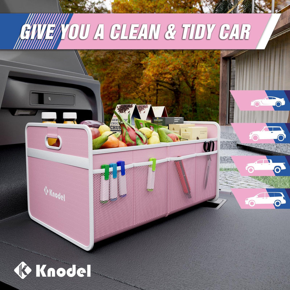 K KNODEL collapsible design for easy storage and cleaning.