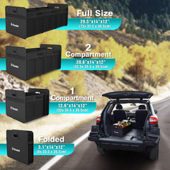 K KNODEL expandable three-compartment design for full width use.