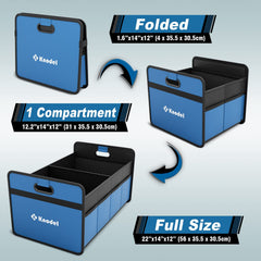 Knodel trunk organizer with base plates for stable positioning in the car.