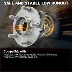 KNOLET 513294 front right wheel bearing hub with encoder ABS for stability.