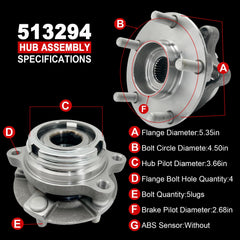 KNOLET 513294 compatible with Nissan Altima 2007–2012 for reliable fit.