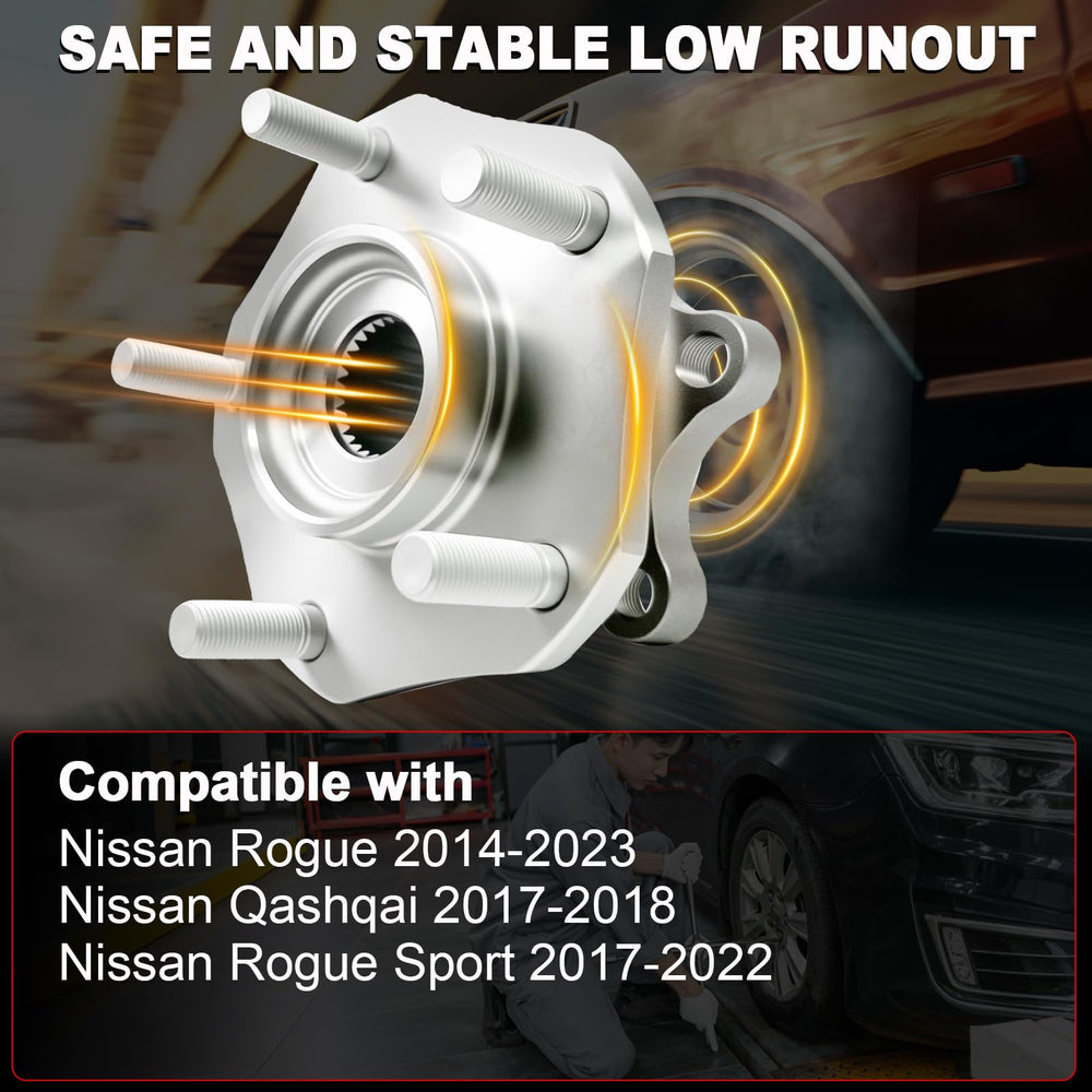 KNOLET front right wheel hub assembly for Rogue supporting stable rotation