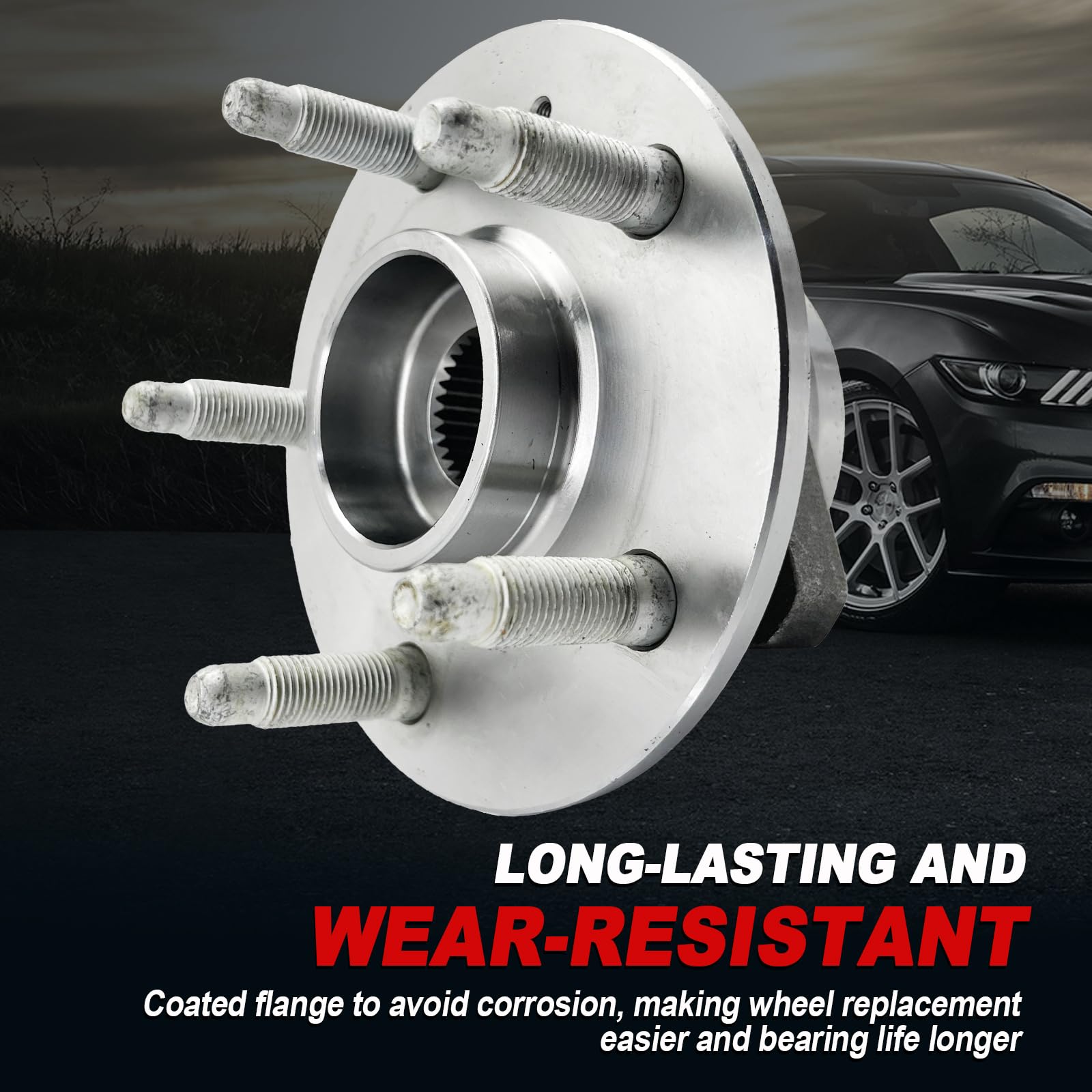 KNOLET hub body made of high-hardness carbon steel for lasting durability.