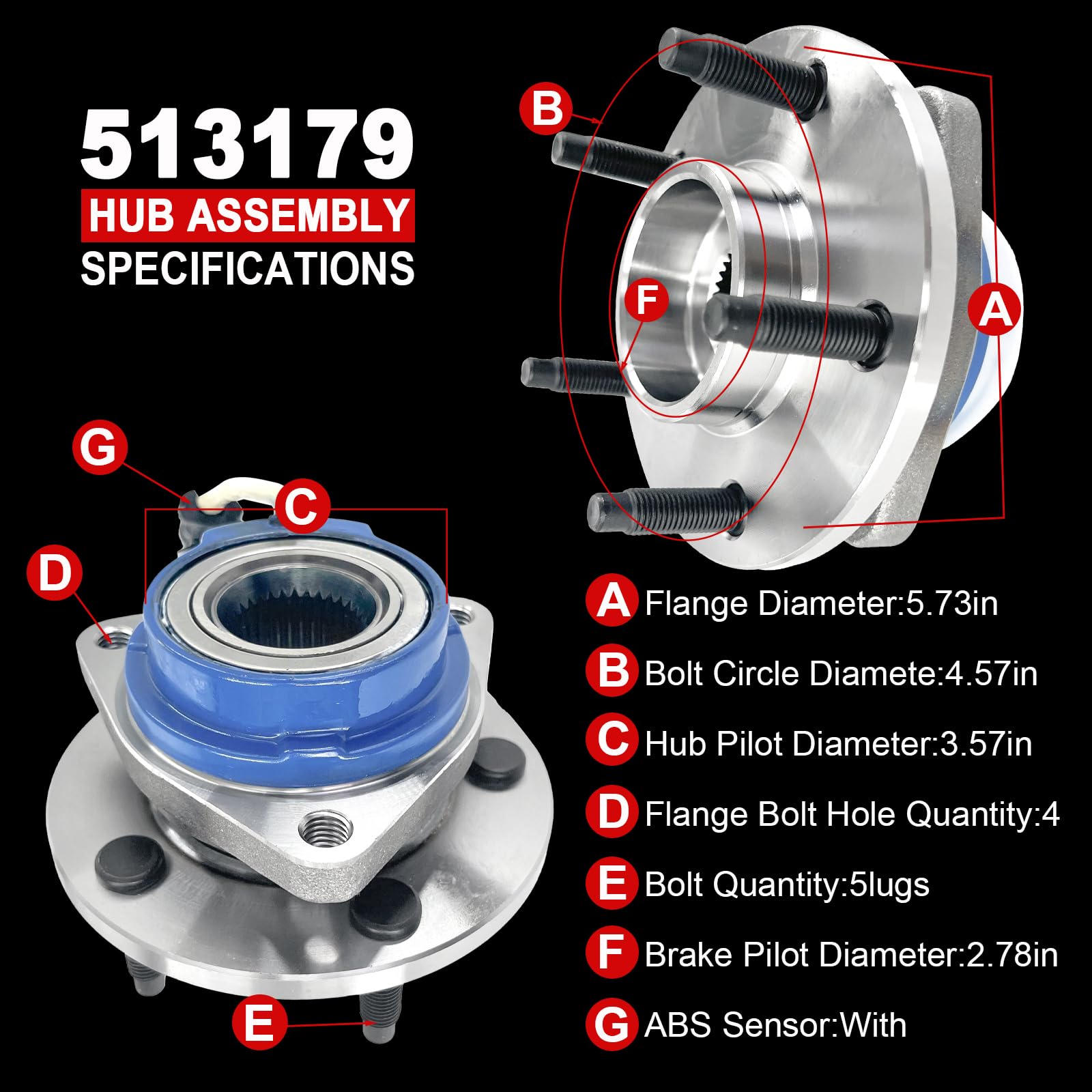 KNOLET hub flange detail for precise fitment and alignment