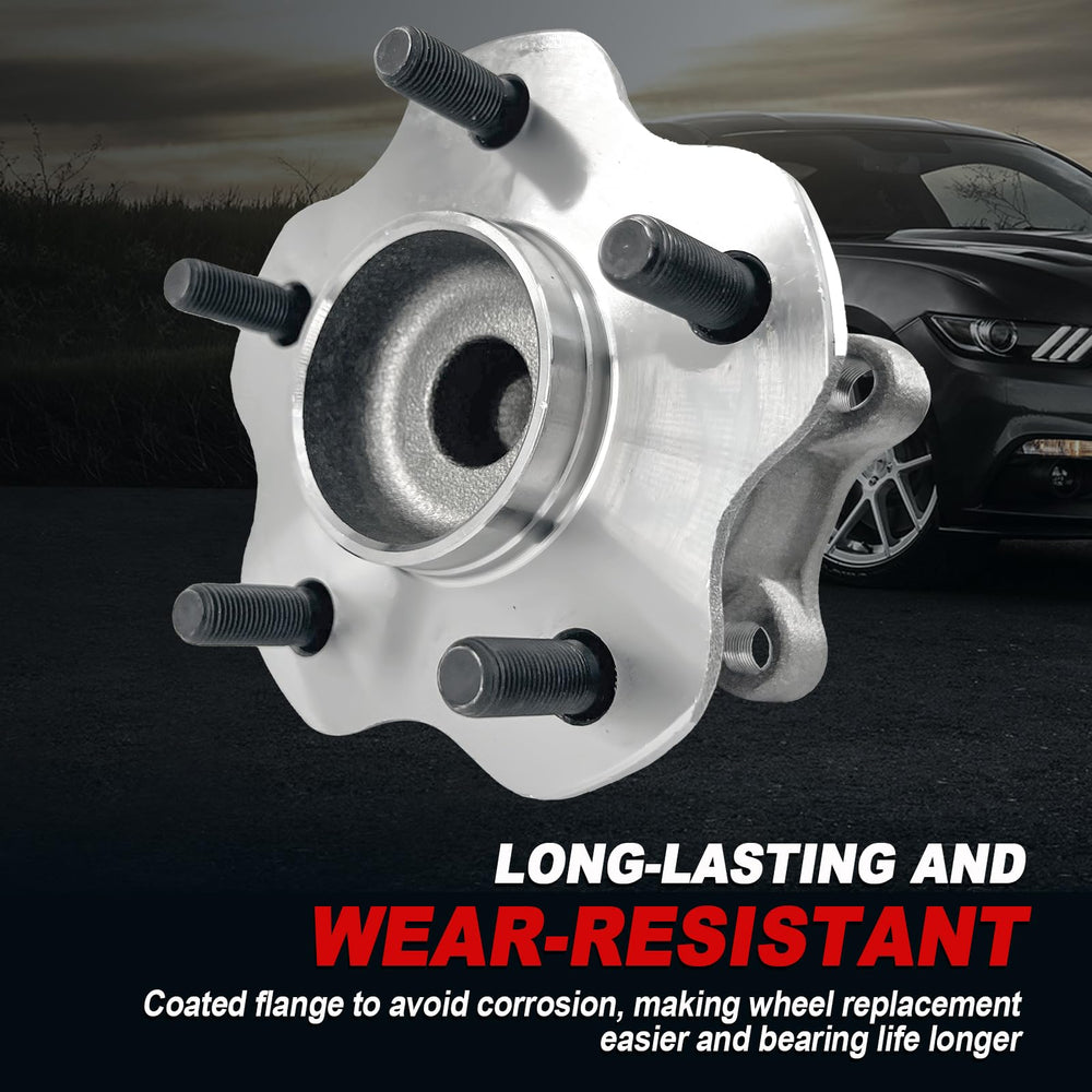 KNOLET 512388 ABS sensor-equipped hub supports wheel speed sensing.
