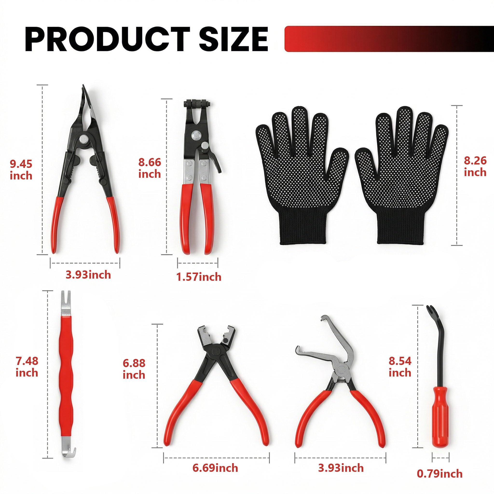 Knowearth kit with 60-degree electrical disconnect pliers for tight spaces