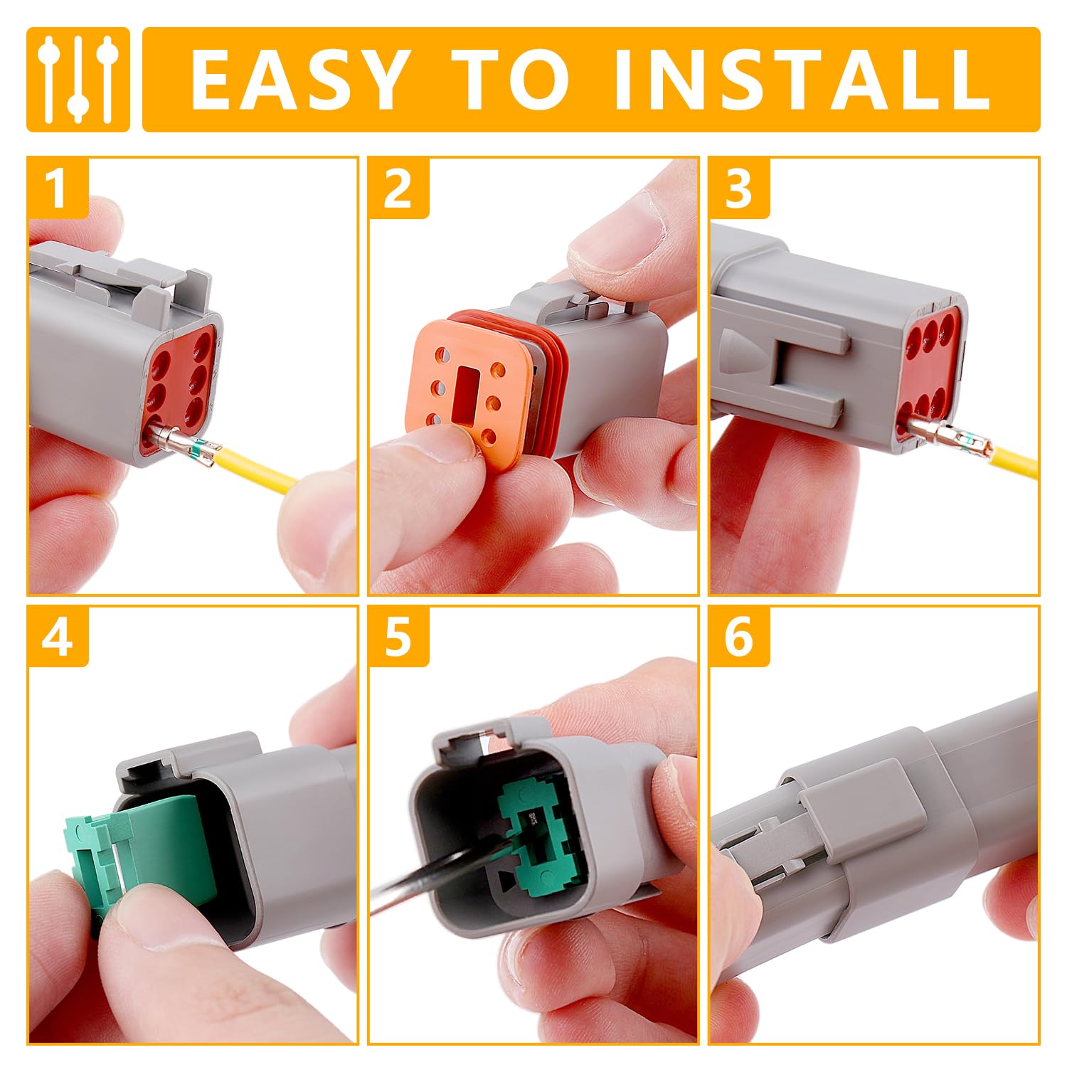 Knoweasy Deutsch DT kit durability helps long-term installations.