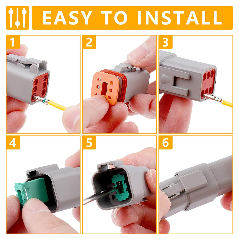 Knoweasy Deutsch DT kit durability helps long-term installations.