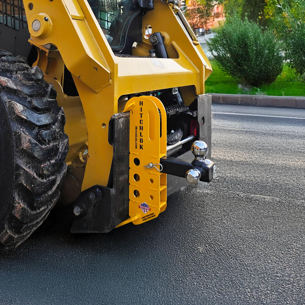 Knox Industrial HitchLok side view demonstrates versatile mounting on equipment.