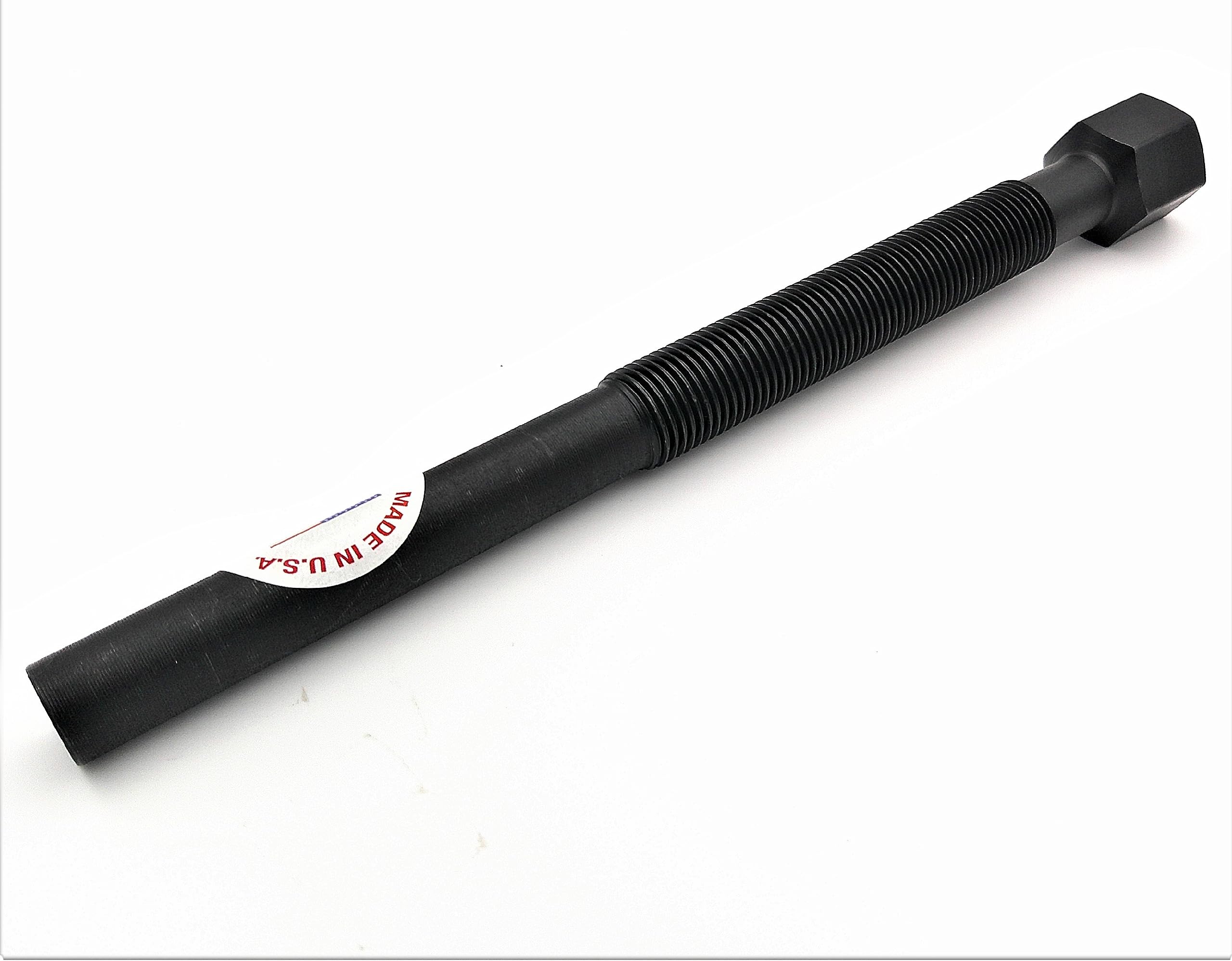 KNS Performance Parts threaded detail showing hardened steel construction.