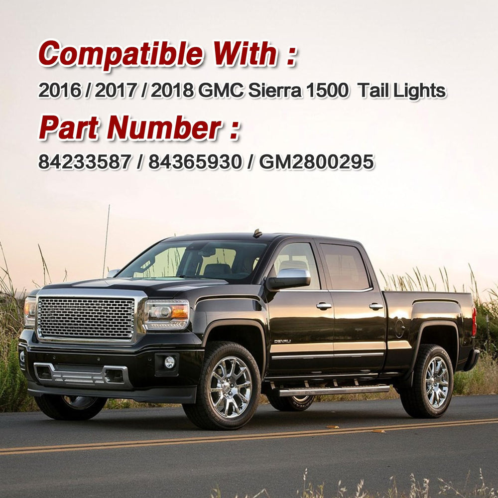 KNSPEC bolt-on tail light installed on Sierra 1500 demonstrates easy fit