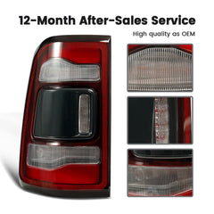KNSPEC LED tail light for Ram 1500 right passenger side with modern lighting