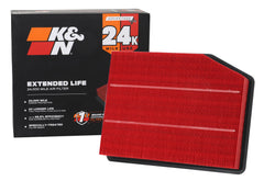 K&N KNX-5083 air filter closeup with rugged premium media for up to 24,000 miles