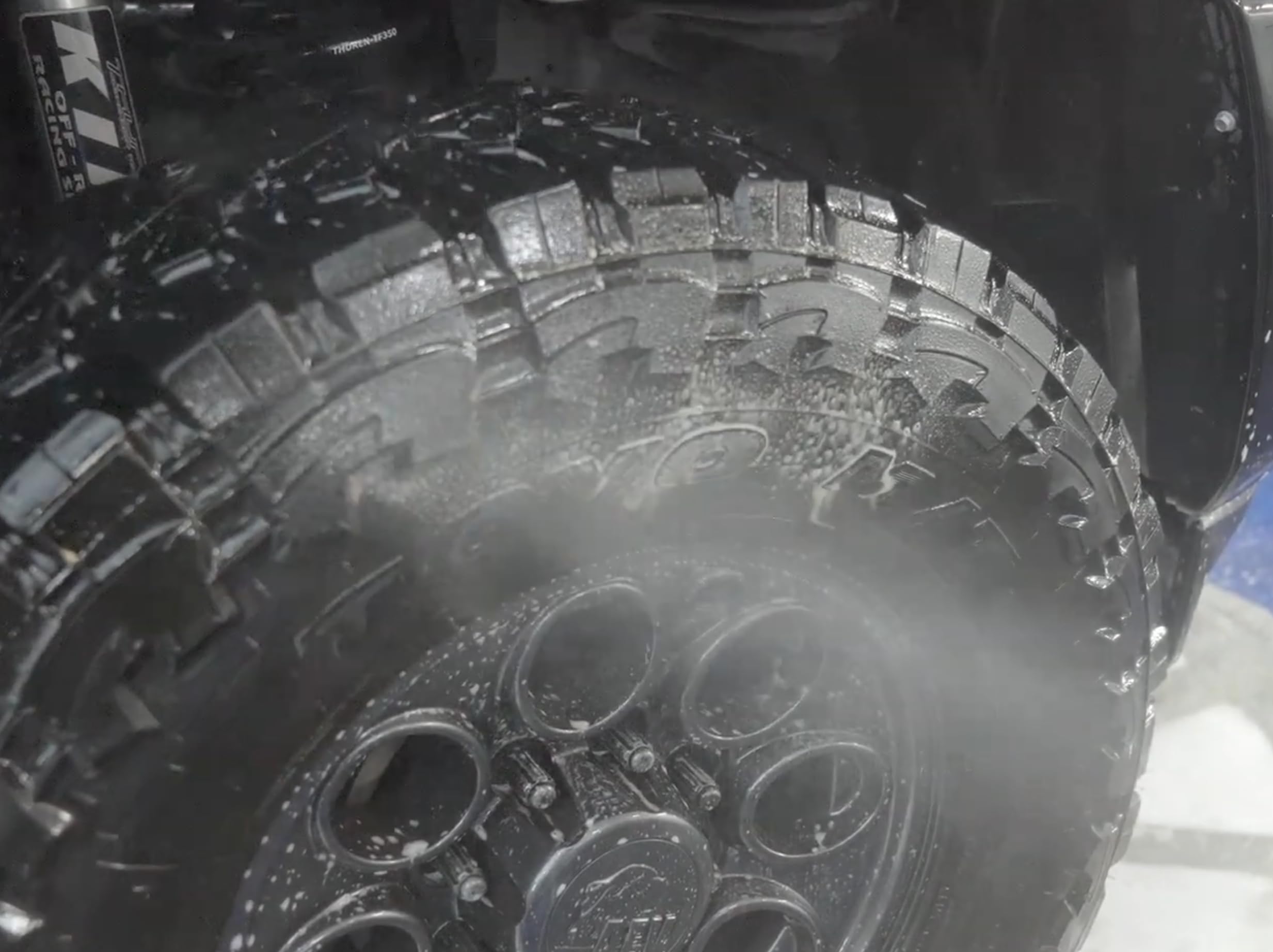 Koch-Chemie Alkali Wheel Cleaner breaks down brake dust around brakes