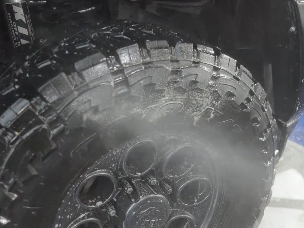 Koch-Chemie Alkali Wheel Cleaner breaks down brake dust around brakes