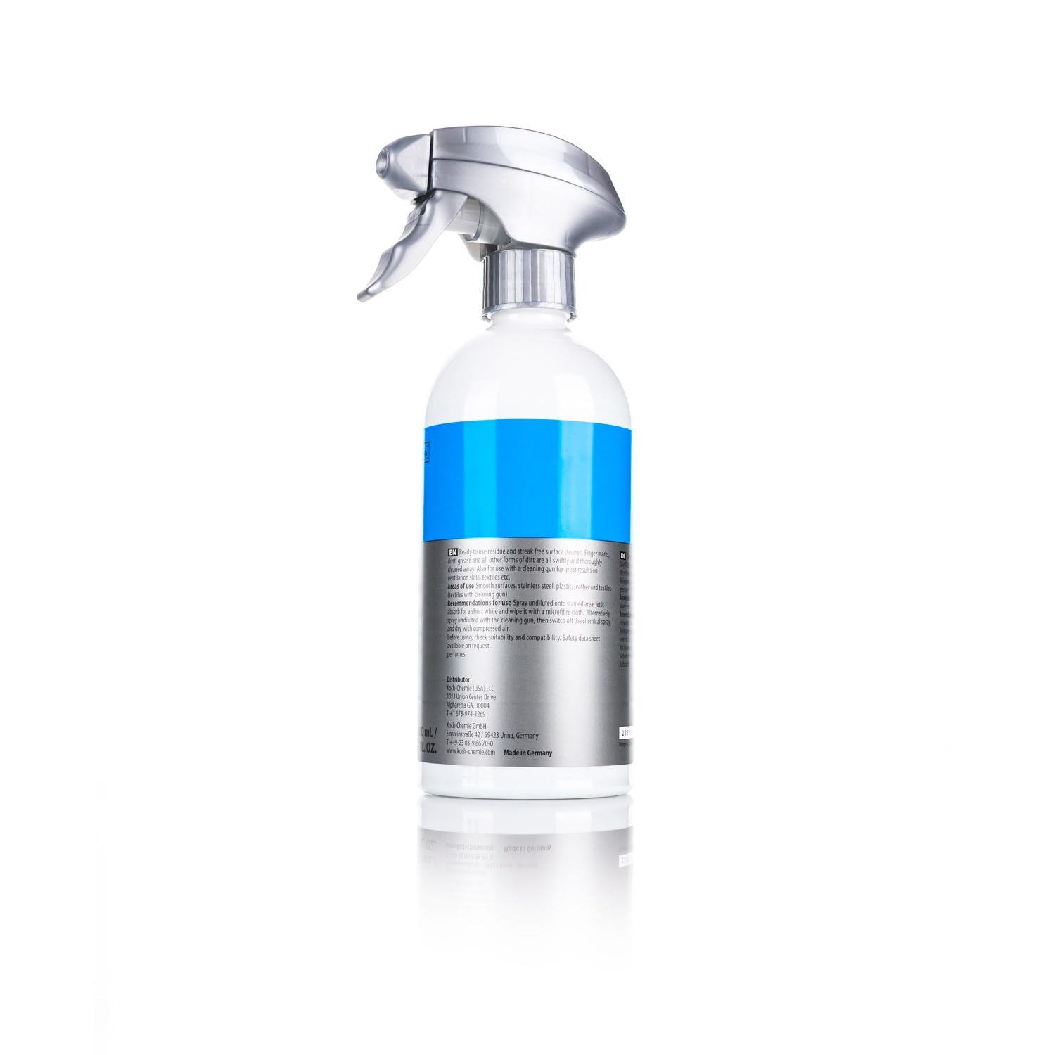 KOCHCHEMIE Allround Surface Cleaner safe for painted metal and stainless steel.