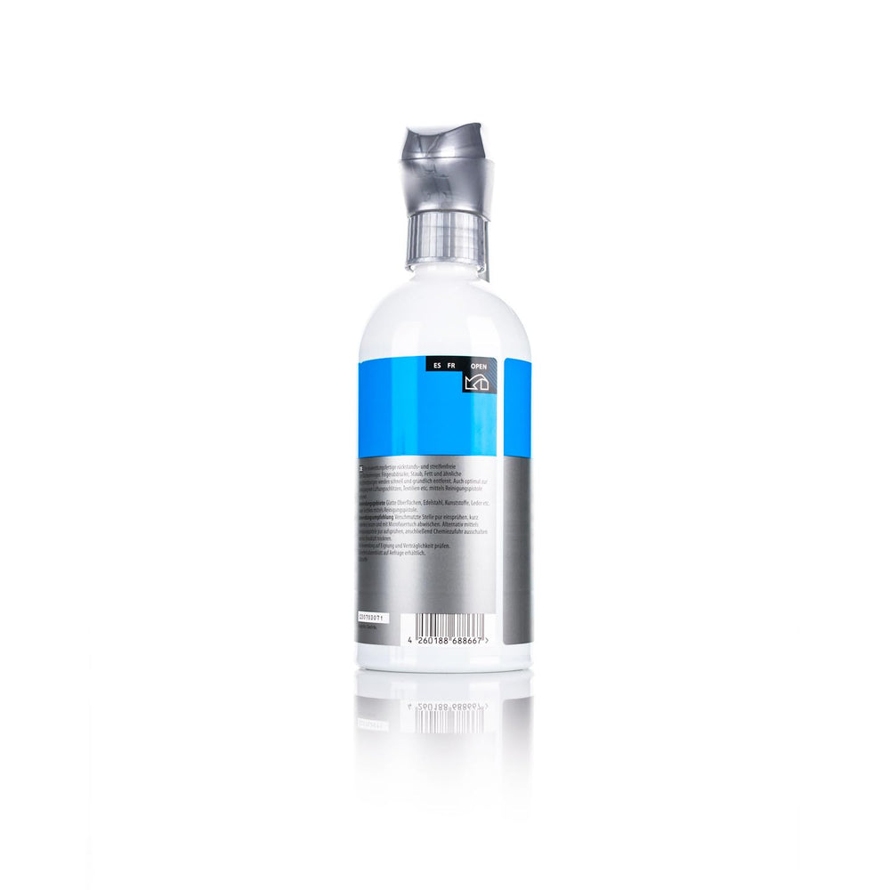 KOCHCHEMIE Allround Surface Cleaner delivers a streak-free shine on smooth surfaces.