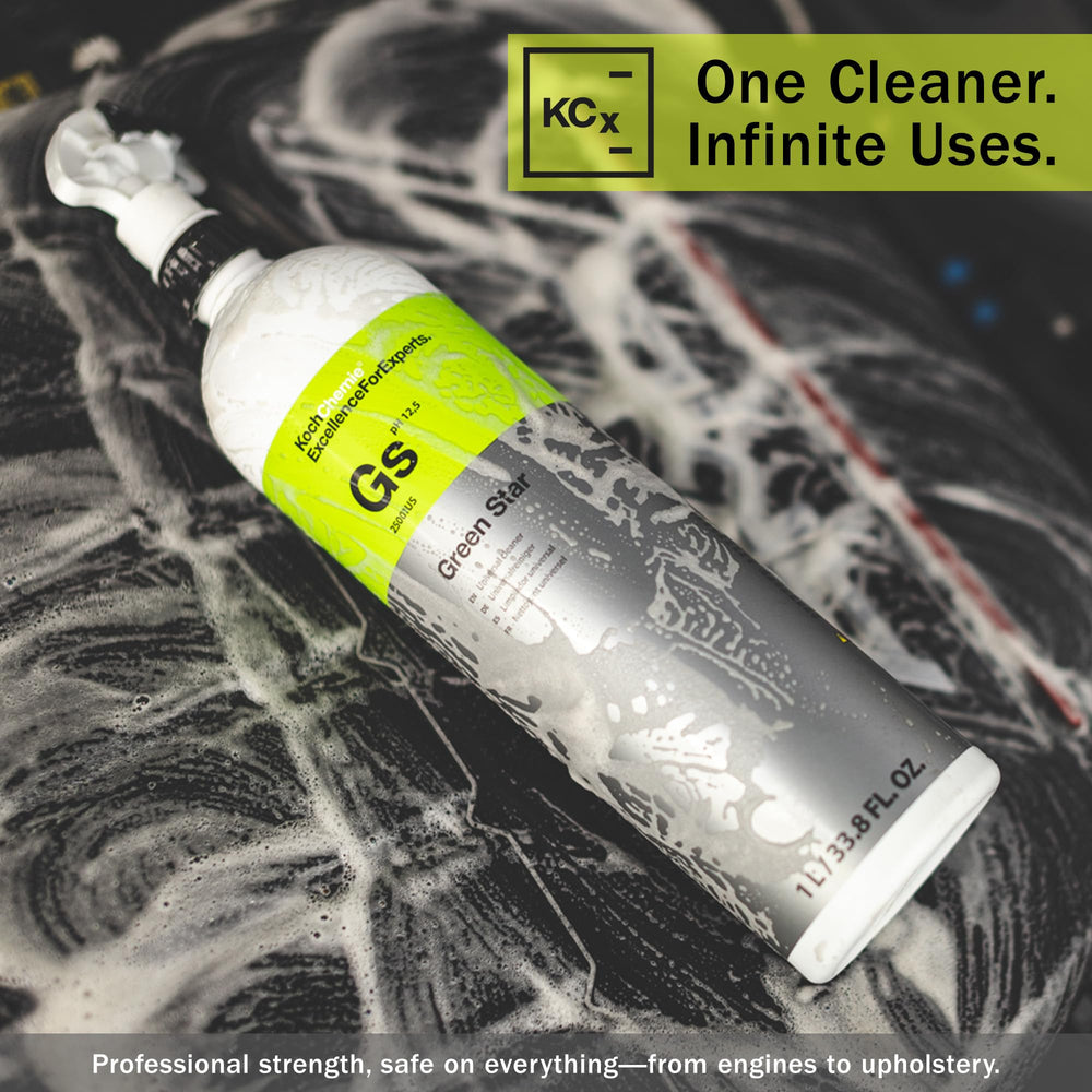 Dilution guide showing up to 1:120 for delicate surfaces with Green Star